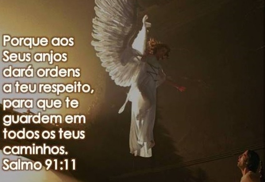 Salmo 91:11 (Porque a seus anjos ele dará ordens) - Bíblia